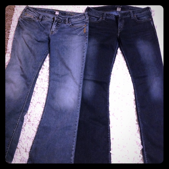 2Pairs of SILVER PIONEER BOOTCUT JEANS - Picture 1 of 2